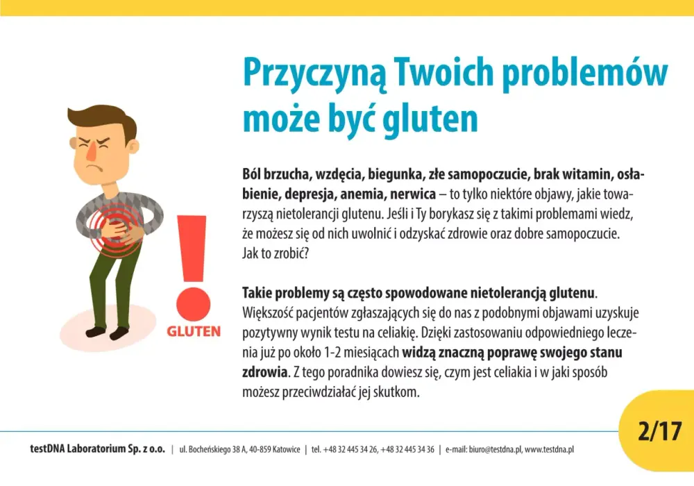 Nietolerancja glutenu - objawy, celiakia i diagnostyka